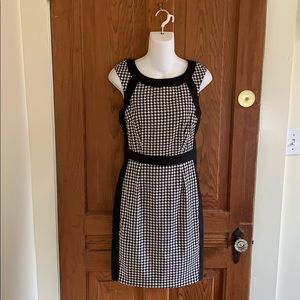 Ricki’s Black and White Houndstooth Sheath Dress